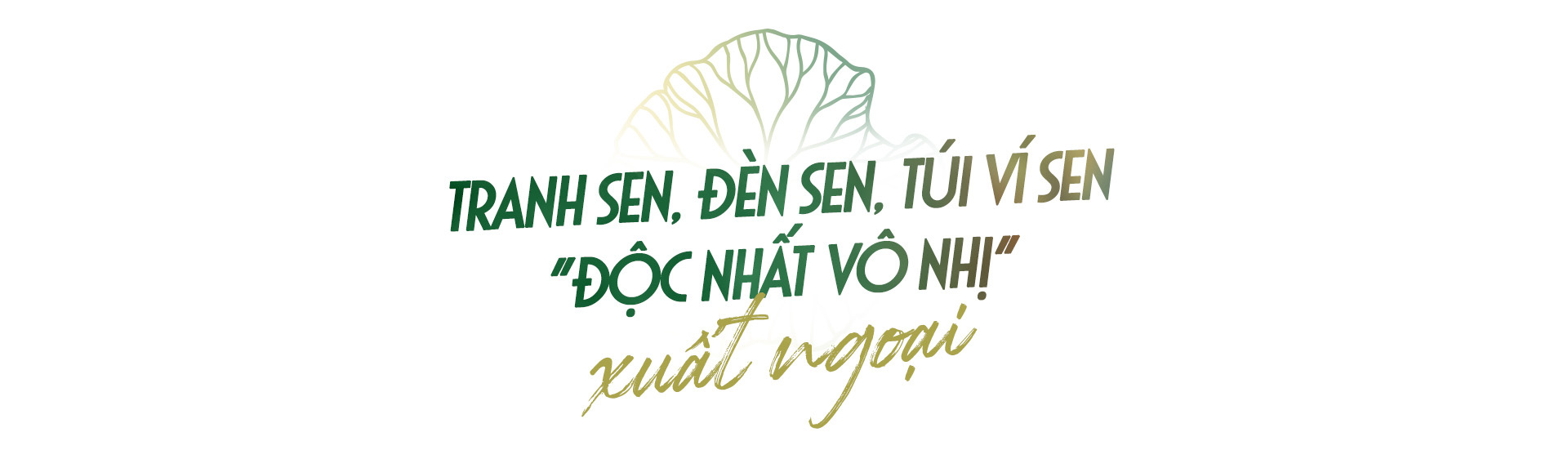 Hành trình người đưa lá sen Việt đến khách quốc tế - Ảnh 3. Hành trình người đưa lá sen Việt đến khách quốc tế - Ảnh 3.